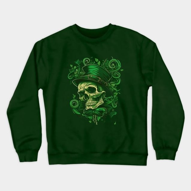 Saint Patrick skull Crewneck Sweatshirt2