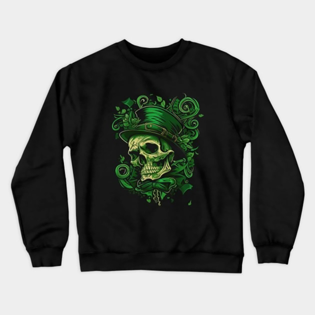 Saint Patrick skull Crewneck Sweatshirt3